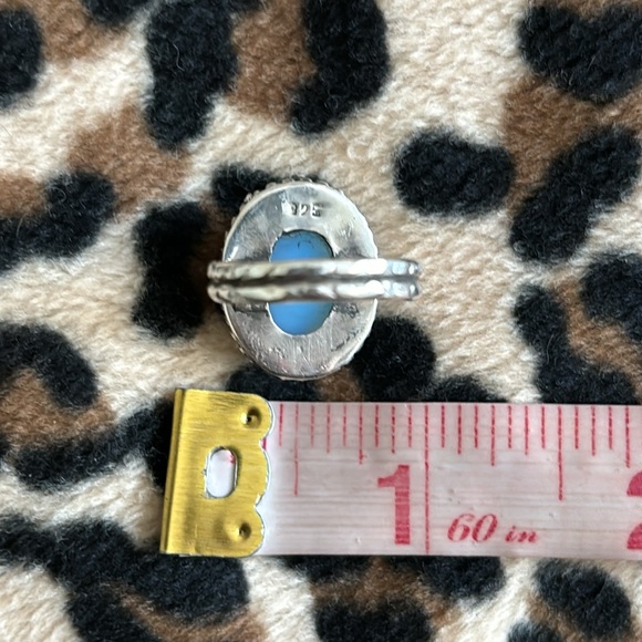 Sterling Silver MOONSTONE Ring 925 Vintage Handmade Rainbow Moonstone 6 Jewelry - Picture 8 of 15